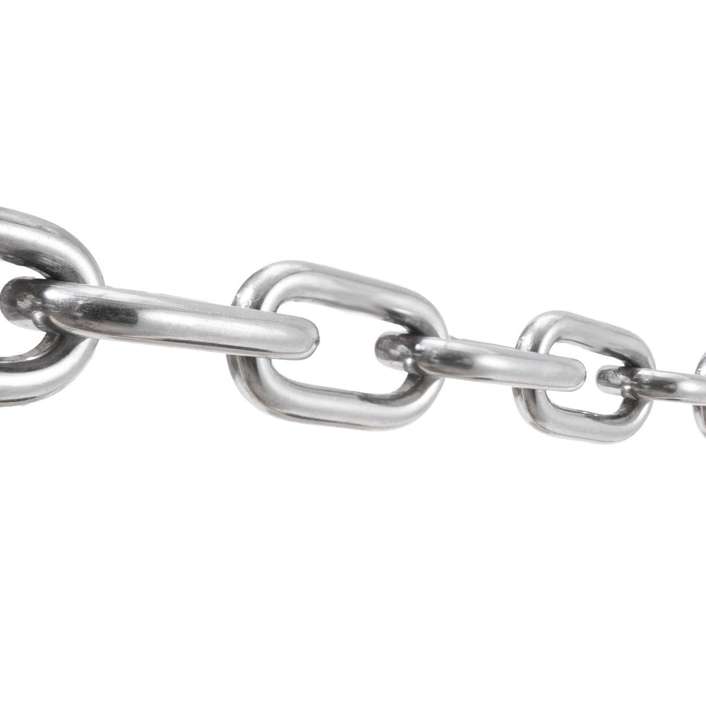 Boat Anchor Chain, 1/4" x 4', 1700 lbs. WLL/4800 lbs. BS, 316 Stainless Steel Marine Grade Anchor Lead Chain with Dual Lock Ring Shackles for Boats, Deck, Fishing, Works with Different Anchors