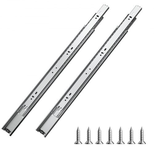 Drawer Slides, 18 inch, 10 Pairs Full Extension Ball Bearing Cabinet Rails, 100 LB Load Capacity Heavy Duty Side Mount Dresser Drawer Slides, Drawer Track Runners for Kitchen DIY Replacement