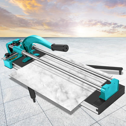 31 Inch/800mm Tile Cutter Double Rails & Brackets Manual Tile Cutter 3/5 in Cap with Precise Laser Manual Tile Cutter Tools for Precision Cutting