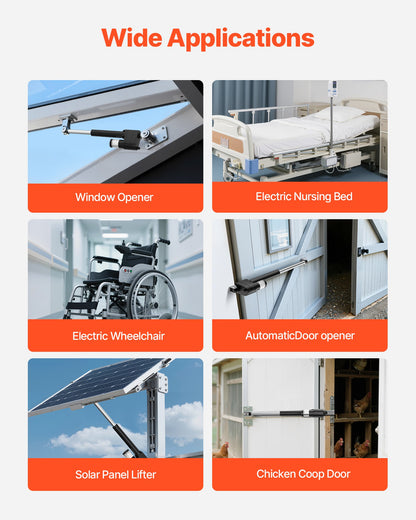 12V Linear Actuator, 150mm Stroke Ultra Heavy-Duty 9000N Linear Motion Actuator, IP65-Rated 5mm/s with Mounting Brackets for Industrial Machinery Vessels, Heavy Lifting Systems