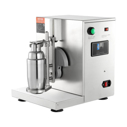 Milkshake Maker Machine, 120W Commercial Milk Tea Shaker Machine, Single Head Milk Shake Mixer Machine, 0-180s Adjustable Milkshake Blender, with 750 ml Stainless Steel Cup, for Milk Tea Store
