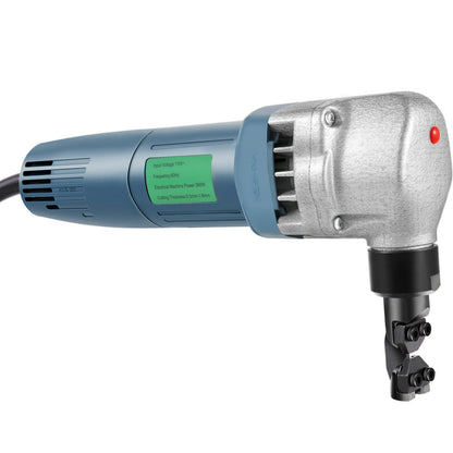 Electric Metal Nibbler 380W Nibbler Metal Cutter 1800RPM High Speed Rotor Metal Nibbler 220V w Replaced Blades Storage Case Sheet Metal Nibbler for Cutting Stainless Steel, Aluminium, Plastic