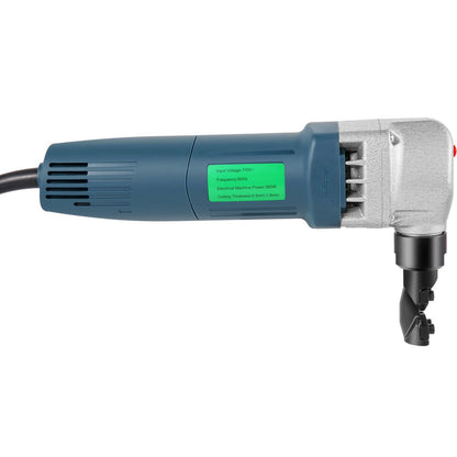 Electric Metal Nibbler 380W Nibbler Metal Cutter 1800RPM High Speed Rotor Metal Nibbler 220V w Replaced Blades Storage Case Sheet Metal Nibbler for Cutting Stainless Steel, Aluminium, Plastic