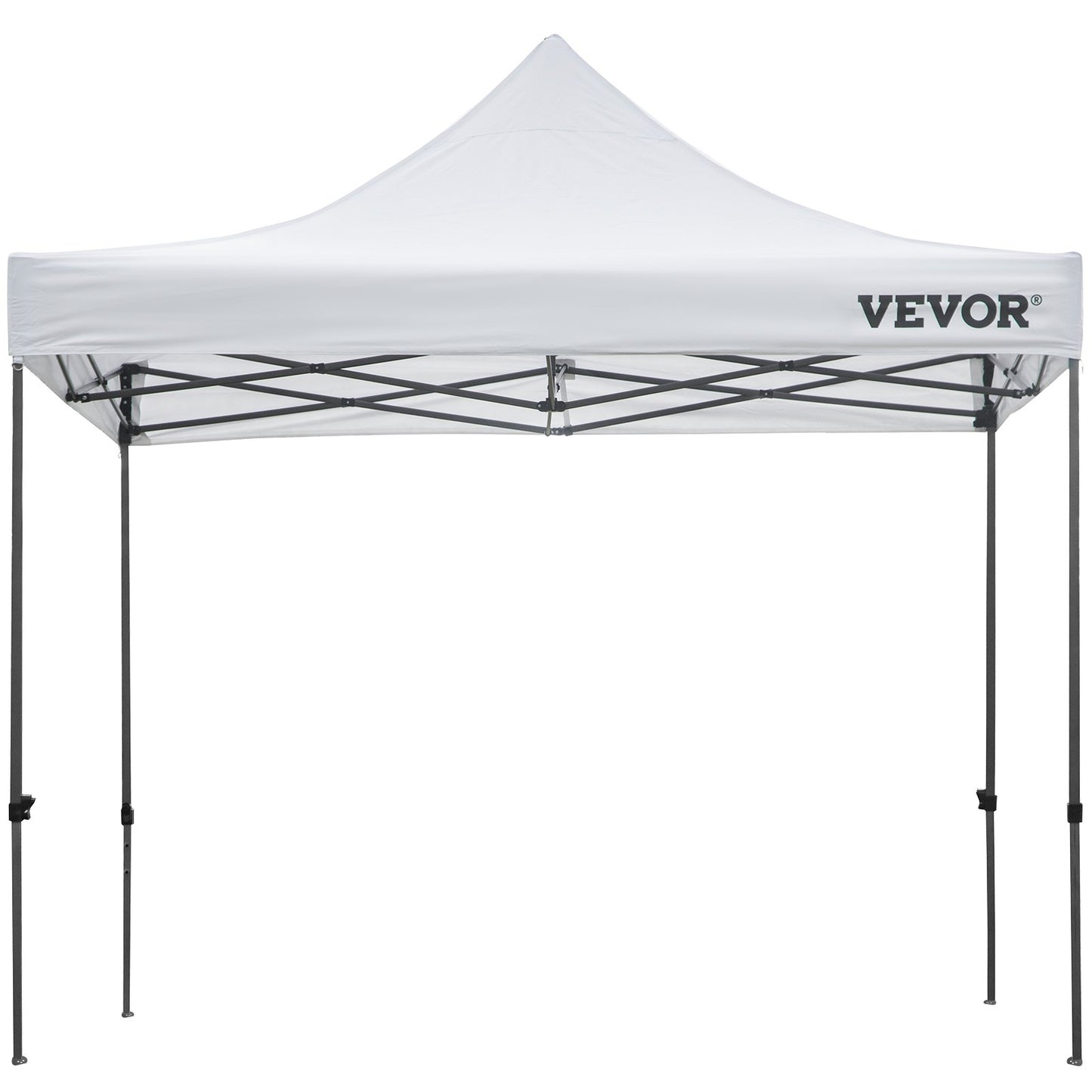 304.8 x 304.8 cm Pop Up Canopy Tent, Outdoor Patio Gazebo Tent with Removable Sidewalls and Wheeled Bag, UV Resistant Waterproof Instant Gazebo Shelter for Party, Garden, Backyard, White