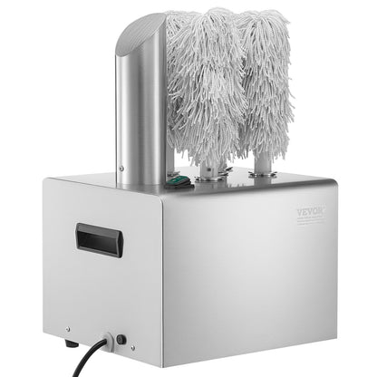 Weinglaspoliermaschine, 5-Bürsten-Glaspoliermaschine, 330 Tassen/Stunde, elektrische Gewerbe-Glaspoliermaschine für Champagnergläser, Biergläser, Krüge, ideal für Bars, Restaurants und Küchen