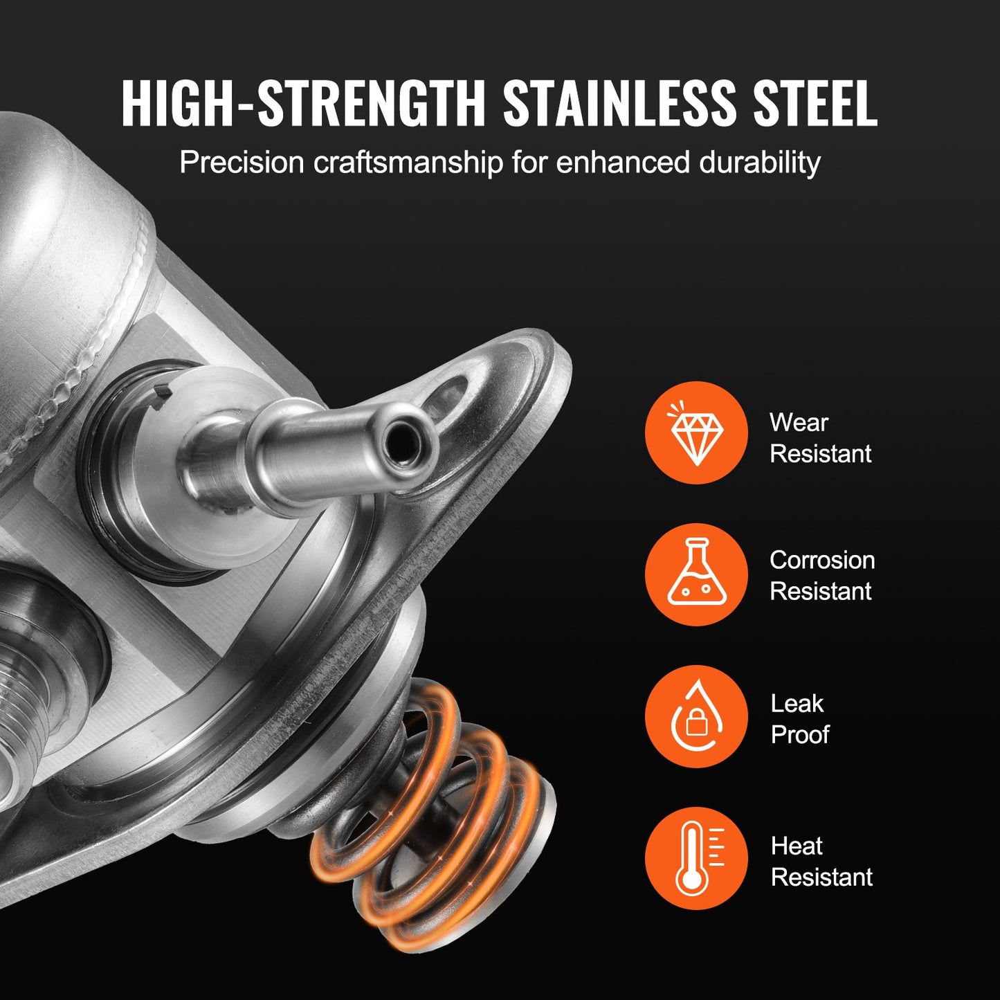 High Pressure Fuel Pump, Compatible with Hyundai Accent/Sonata, Tucson, Veloster, and Kia Forte5, Optima, Rio 2015-2017 L4 1.6L, Replace GDP404, M73176, 353202B220, 35320-2B220, HM10054