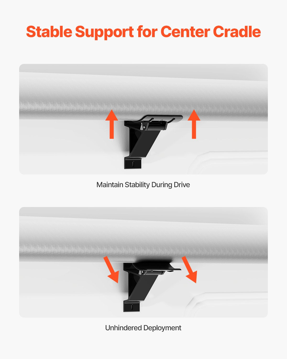 Motorized RV Awning Complete Kit, 14' Retractable Awning with Aluminum Alloy Frame, Outdoor Trailer Awning, Fit for Most RVs(Black Fade)