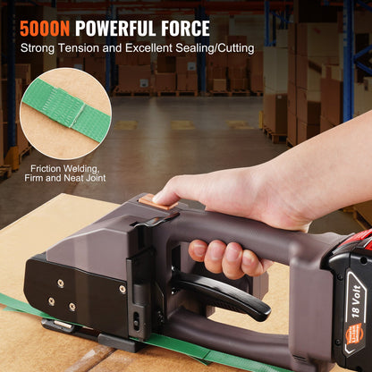 Automatic Electric Strapping Machine Tool for PP/PET 1-1.9 cm Straps