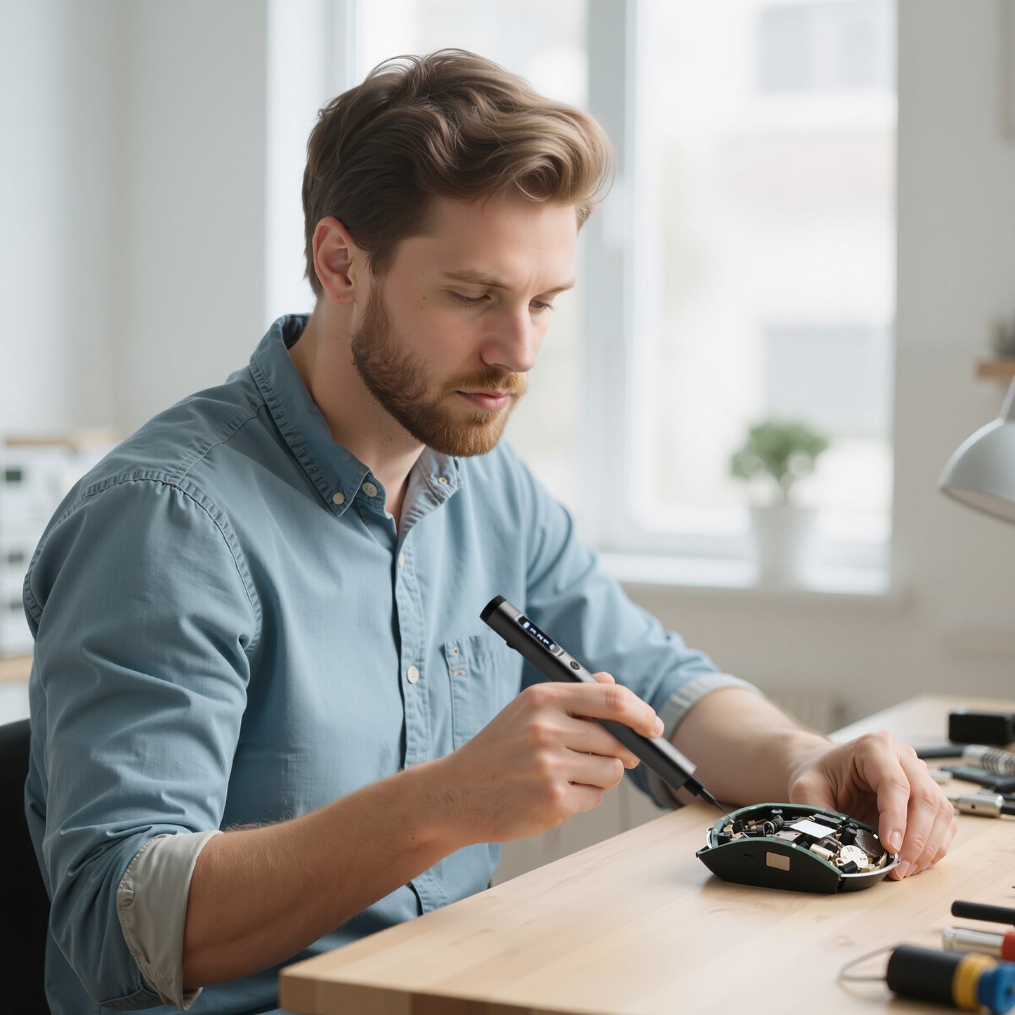 Electric Precision Screwdriver Set, 52 Magnetic Bits, Mini Electric Screwdriver with Magnetic Storage Box, S2 Steel Bits, LED Light, Type-C Charging, for Phone, Laptop, and Electronics Repair