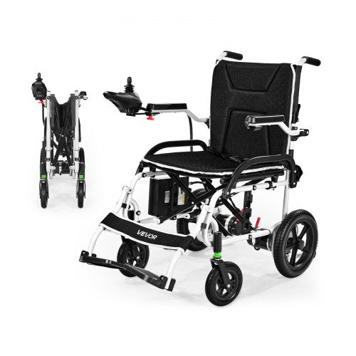 Electric Wheelchair for Adults, 100kg Capacity, Foldable & Lightweight Motorized Wheelchair, 19.3km Long Travel Range, All-Terrain Powered Chair, Portable for Seniors & Disabled