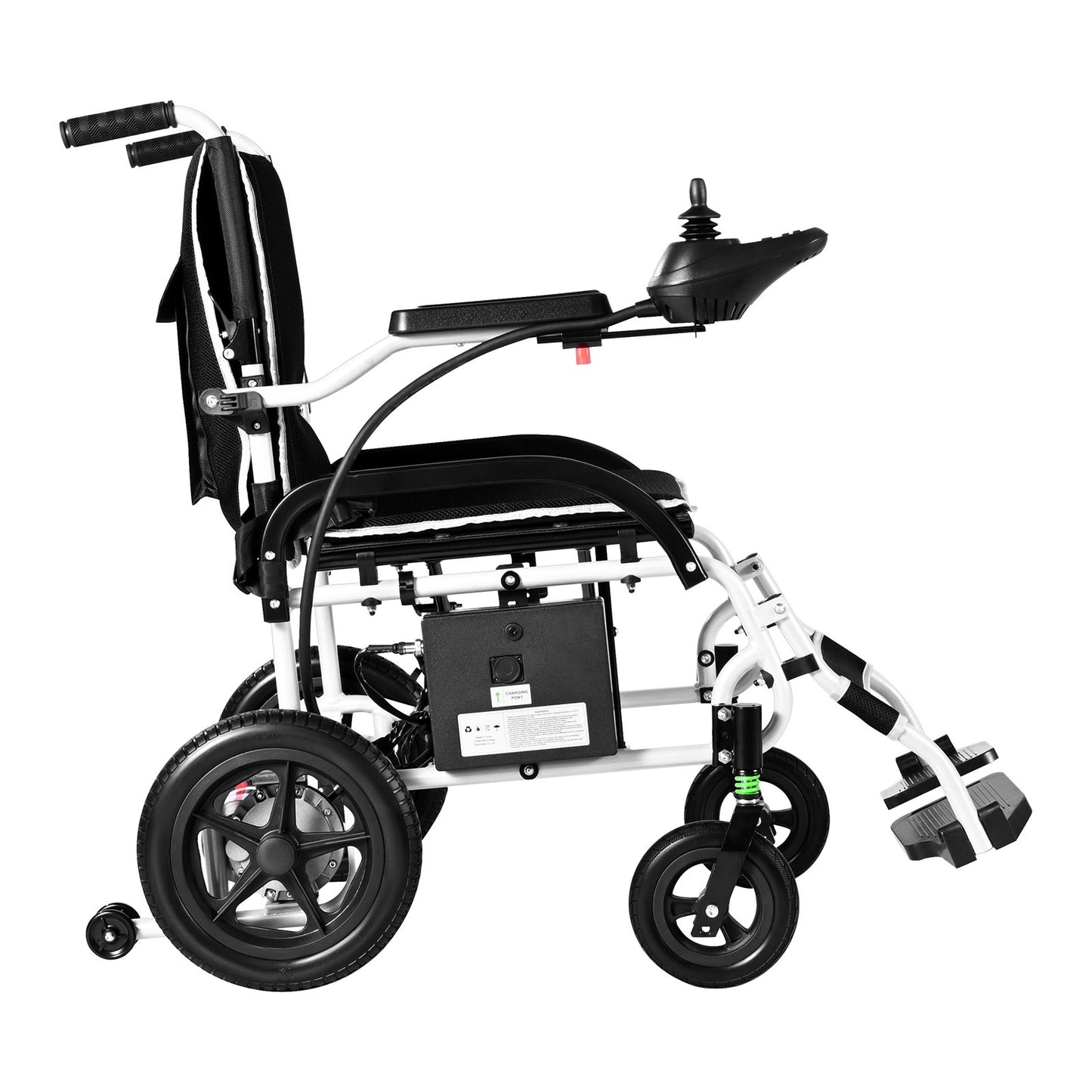 Electric Wheelchair for Adults, 100kg Capacity, Foldable & Lightweight Motorized Wheelchair, 19.3km Long Travel Range, All-Terrain Powered Chair, Portable for Seniors & Disabled