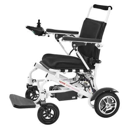 Electric Wheelchair for Adults, 136kg Capacity, Foldable & Lightweight Motorized Wheelchair, 21km Long Travel Range, All-Terrain Powered Chair, Portable 53cm Seat for Seniors & Disabled