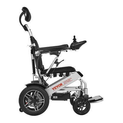 Electric Wheelchair for Adults, 136kg Capacity with Adjustable Backrest, Foldable Lightweight Motorized Wheelchair, 21km Range, All-Terrain Powered, Portable 53cm Seat for Seniors & Disabled