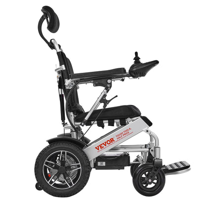 Electric Wheelchair for Adults, 136kg Capacity with Adjustable Backrest, Foldable & Lightweight Motorized Wheelchair, 21km Range, All-Terrain Powered Chair, Portable for Seniors & Disabled