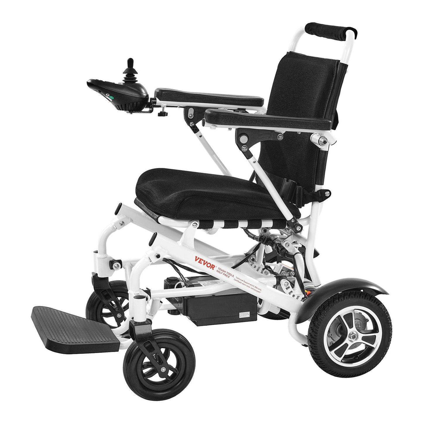Electric Wheelchair for Adults, 136kg Capacity, Foldable & Lightweight Motorized Wheelchair, 21km Long Travel Range, All-Terrain Powered Chair, Portable for Seniors & Disabled