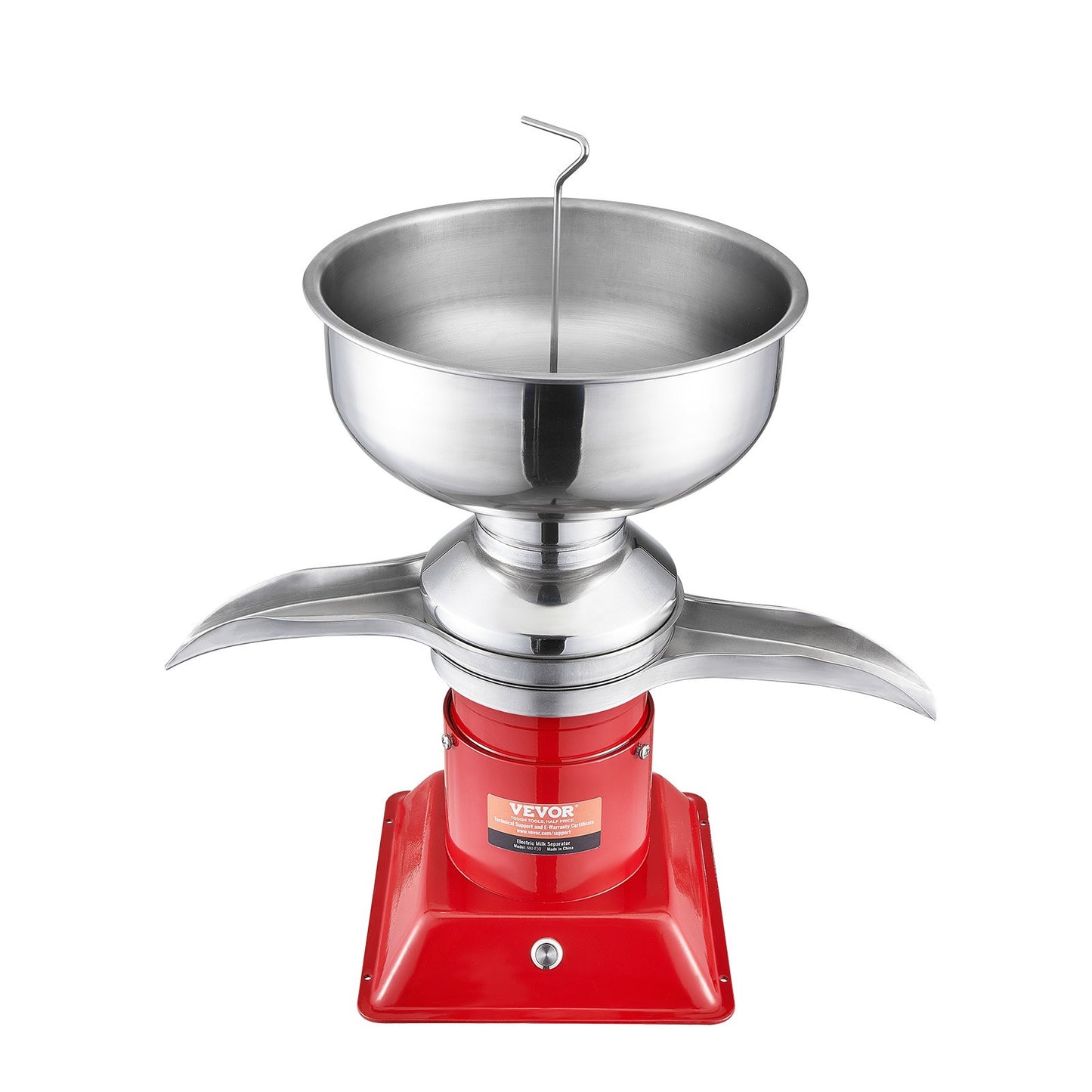 Milk Cream Centrifugal Separator, 304 Stainless Steel Electric Cream Separators, 100L/H Output 10500RPM Goat Milk Separator, 30W Cow Cream Separator, Milk Skimmer with 5L Bowl Capacity, 100-240V