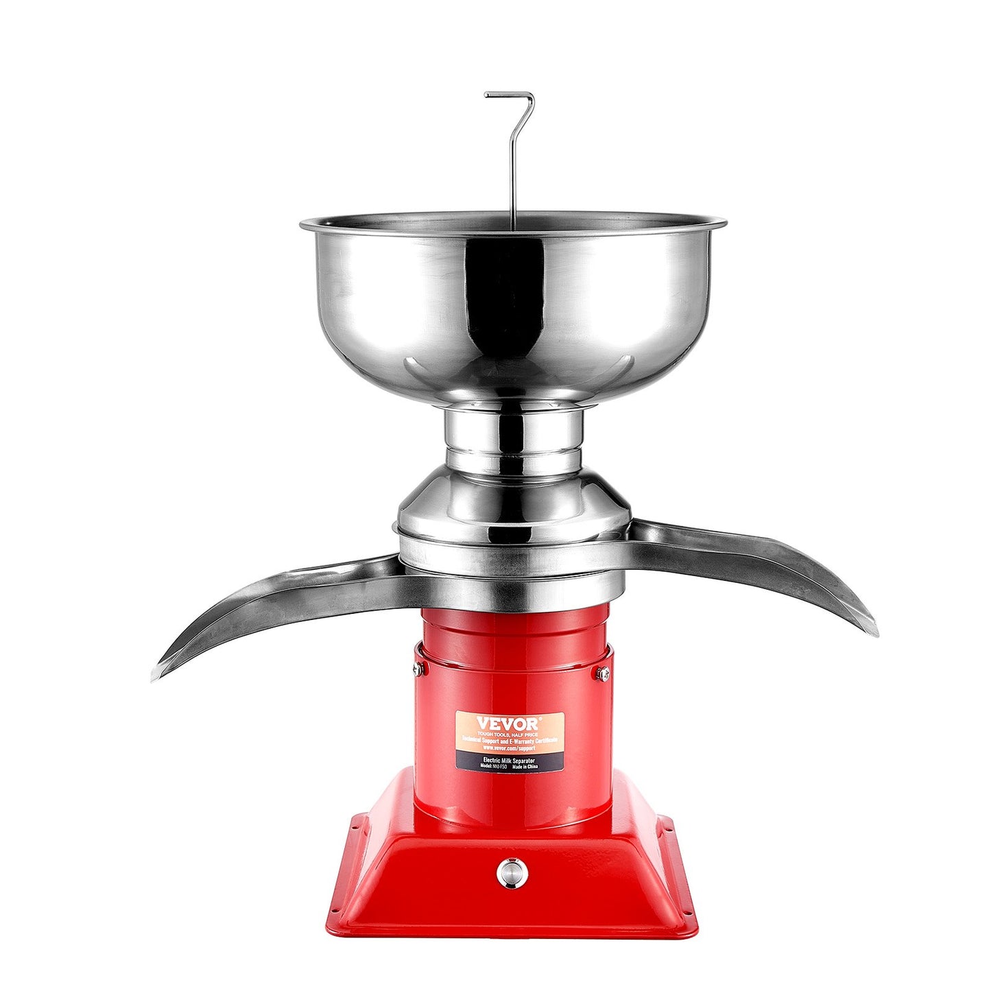 Milk Cream Centrifugal Separator, 304 Stainless Steel Electric Cream Separators, 100L/H Output 10500RPM Goat Milk Separator, 30W Cow Cream Separator, Milk Skimmer with 5L Bowl Capacity, 100-240V