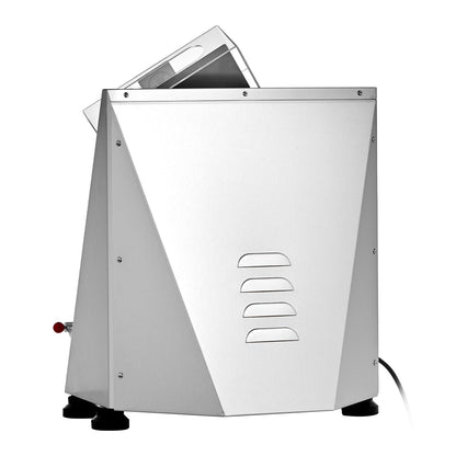 Pizza Dough Roller Sheeter, 3-14 Inch Automatic Stainless Steel Pizza Press, Commercial Electric 370W Pasta Maker Machine, 260 pcs Per Hour, Adjustable Thickness, with Dough Press Lid