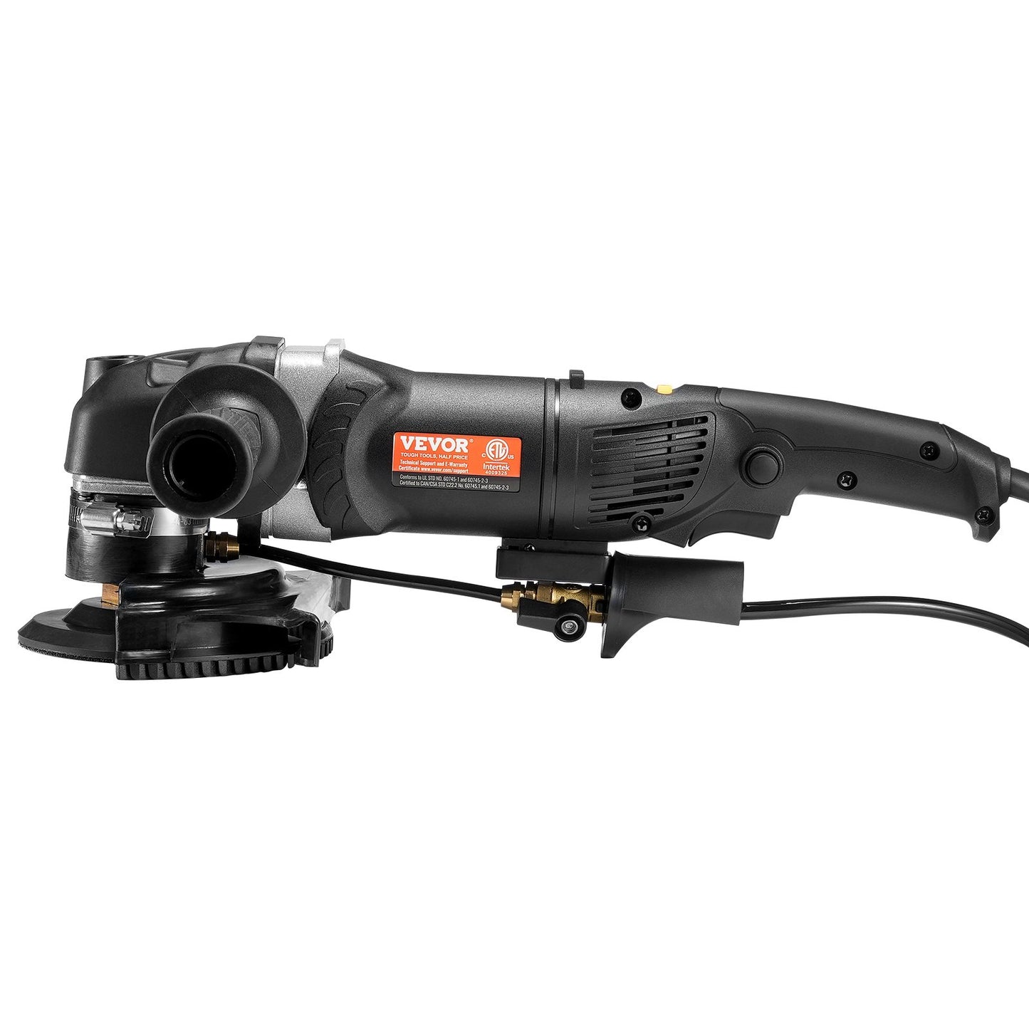 Wet Polisher 800W, 4" Concrete Grinder with 6 Variable Speed and 7 Polishing Kits, Wet Grinder Machine for Marble, Granite, Stone, Rock, Tile, Equipped with a GFCI Switch, (700 - 3000 RPM)