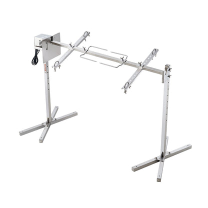 116.8 cm Electric BBQ Rotisserie Grill Kit Stainless Steel Grill 40.8 kg Pig Lamb