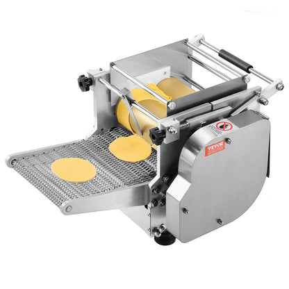 Electric Tortilla Maker, 5.5 Inch Diameter Automatic Corn Tortilla Making Machine with Non-Stick Coating, Electric Chapatti Machine Suitable for Produce Sopes Gorditas Roti Pita Tortilla Pizza