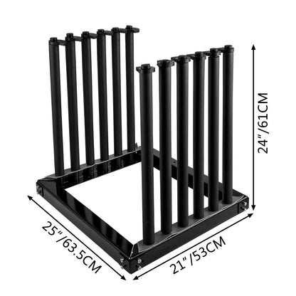 Windschutzscheibenhalterung 5-teilig, LKW-Windschutzscheibenhalterung aus Stahl, Windschutzscheiben-Glashalterung 61 cm hoch, Windschutzscheibenhalterung für LKW mit PVC- und Schaumstoffpolsterung, Glashalterung für LKW, für den Glastransport