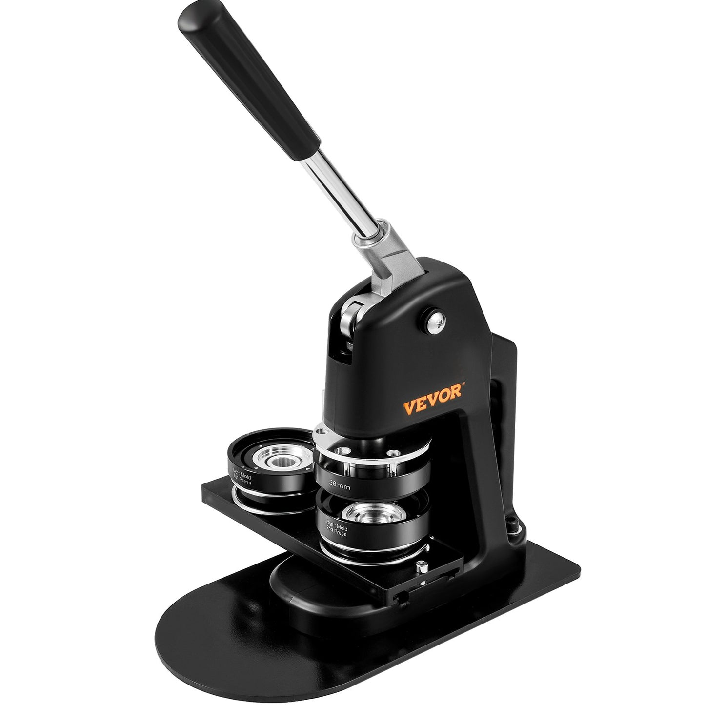 Button Maker Machine, Multiple Sizes 1.25+2.25 Inch Badge Punch Press Kit, Children DIY Gifts Pin Maker, Button Making Supplies with 500pcs Button Parts & Circle Cutter & Magic Book