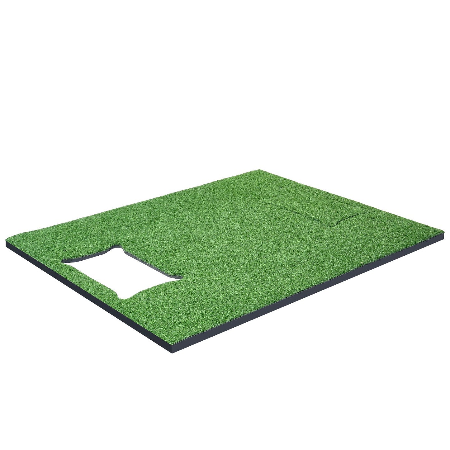 4 IN 1 Golf Hitting Mat, 5x4ft Artificial Turf Golf Hitting Mat, Thickened Golf Aids Includes 4 Interchangeable Inserts, Golf Practice Mat for Backyard Driving Chipping Indoor Outdoor Training