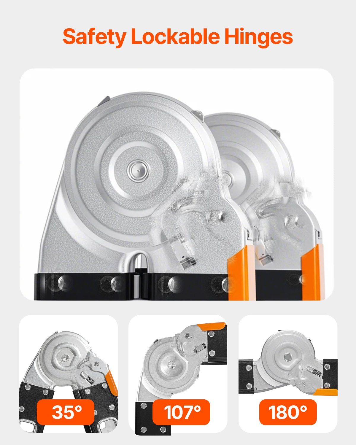 Multi-Purpose Folding Ladder, 7-in-1 Tall Extension Step Ladder, A Frame 4 Step with Scaffolding Plank Telescoping Ladder, 15.5ft Reach Height Heavy Duty , 330 lbs Capacity for Home Outdoor