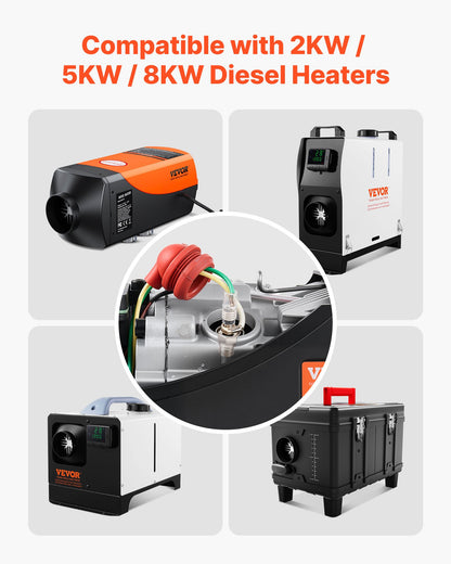 8V Glow Plug Repair Kit, Parking Diesel Heater Glow Ignition Plug Kit with Atomization Mesh, Compatible with 2KW 5KW 8KW Diesel Air Heater Models, Diesels Heaters Accessories for Car Truck Boat