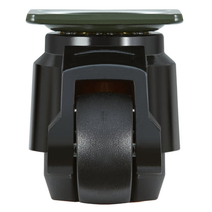 Leveling Casters, Set of 4, 499 kg Total Load Capacity, 5.1 cm, Heavy Duty with Upgraded Handle Design, 360 Degree Swivel Caster Wheels, Adjustable Casters with Feet for Workbench, Machine