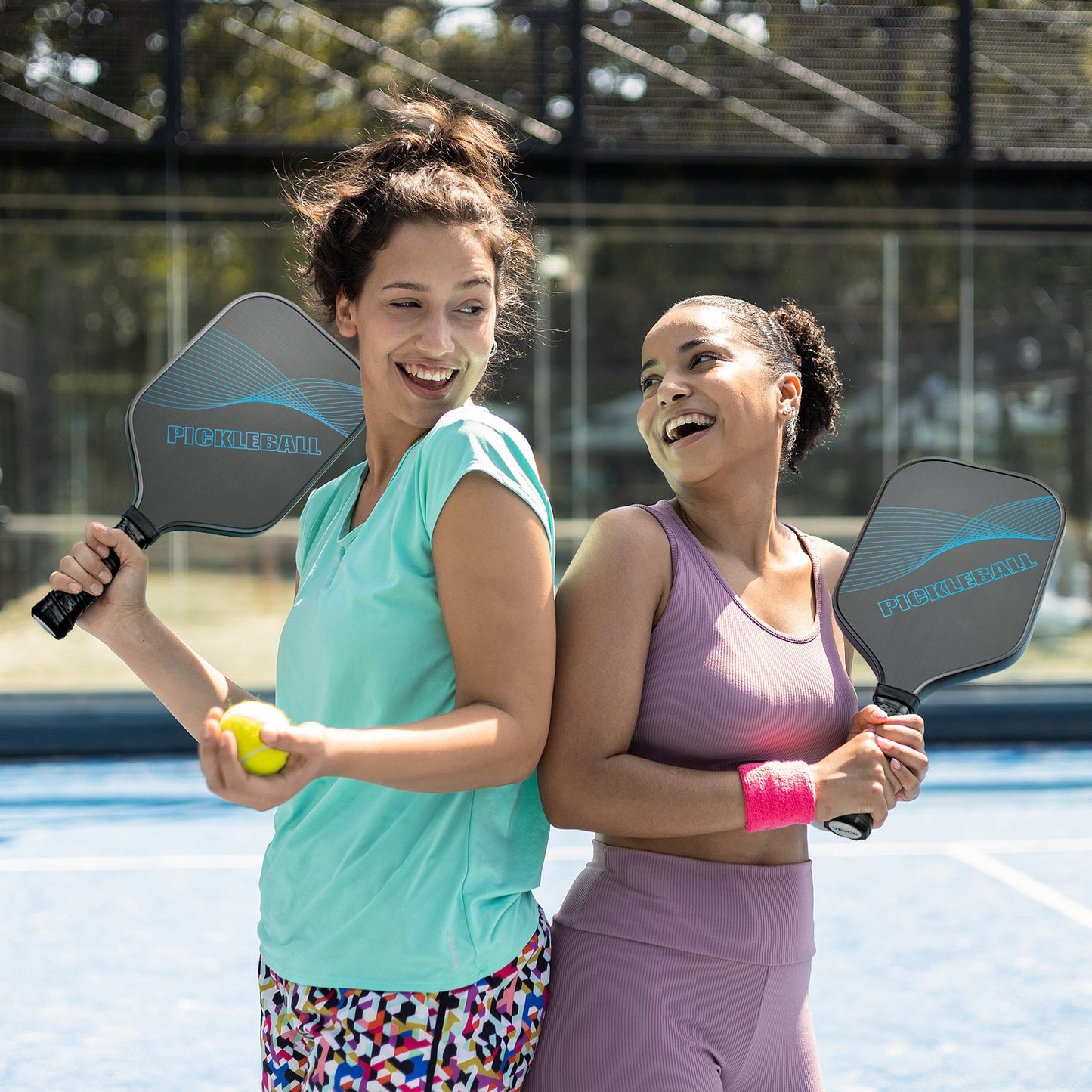 Pickleball Paddle, T700 Carbon Fiber Surface & Honeycomb Core, Professional Pickleball Paddle with Increased Power & Control & Spin, Pro Pickle Ball Racket for Adults, Men & Women, Blue