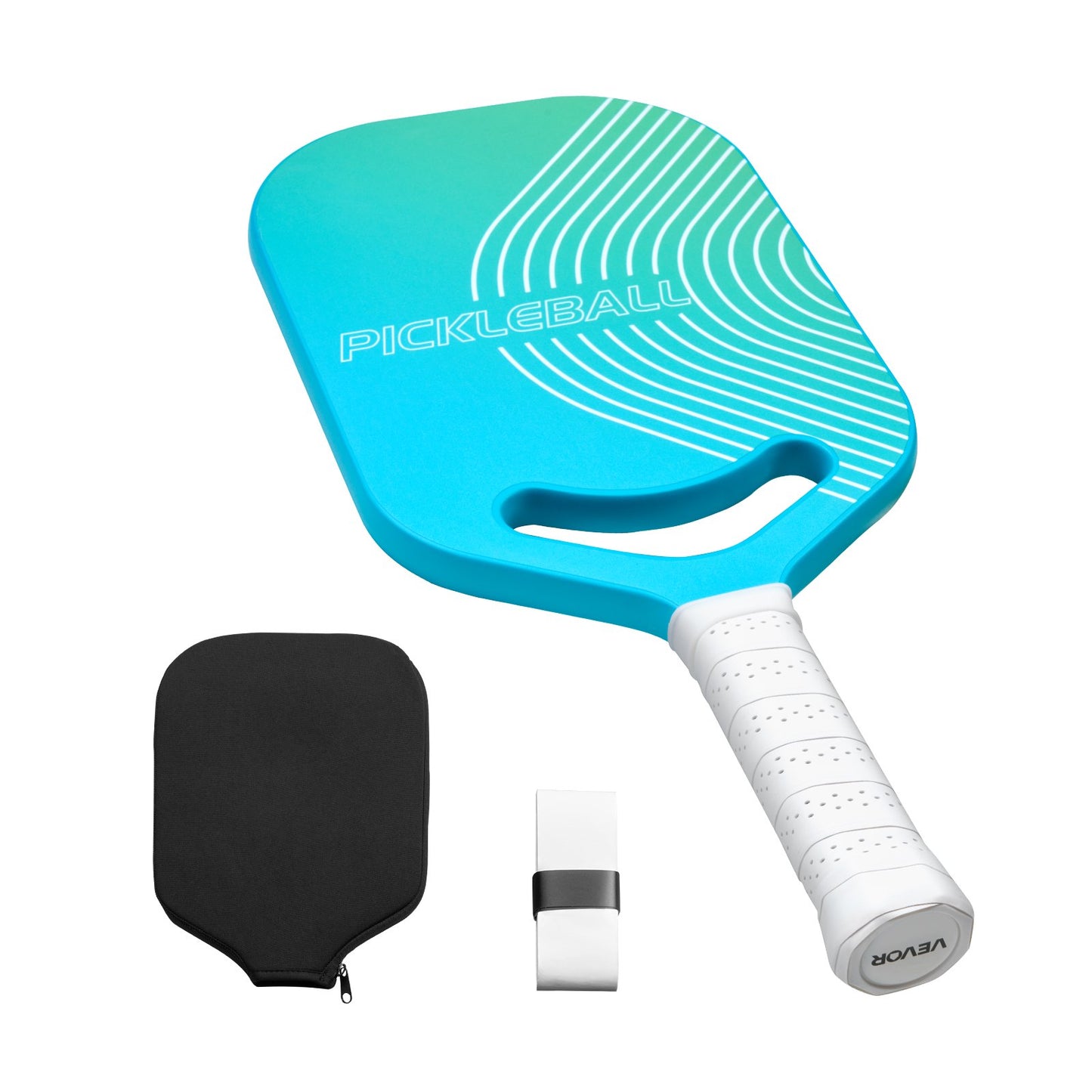 Pickleball Paddle with Aero Throat, T700 Carbon Fiber Surface & Honeycomb Core, Professional Pickleball Paddle with Increased Power & Control & Spin, Pickle Ball Racket for Adults, Men & Women