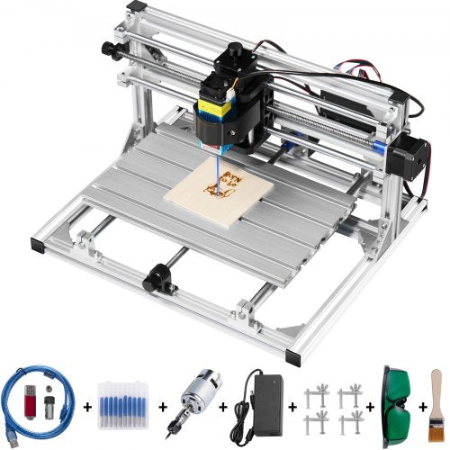 Cnc 3018 Router Kit With Laser Engraver 500mw Laser Engraver Grbl Injection