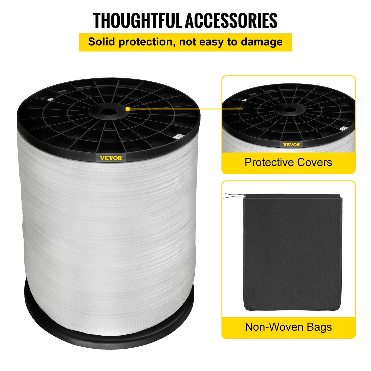 1250 lbs Polyester-Zugband, 3153 Fuß x 1/2 Zoll Flachband für Kabel- und Leitungsarbeiten, variable Funktionen, Flachseil zum Ziehen/Laden/Packen bei jedem Wetter