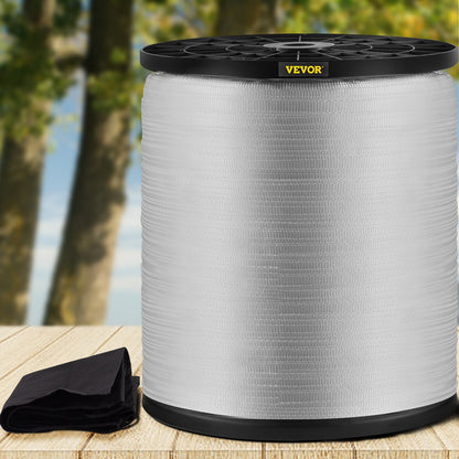 1250 lbs Polyester-Zugband, 3153 Fuß x 1/2 Zoll Flachband für Kabel- und Leitungsarbeiten, variable Funktionen, Flachseil zum Ziehen/Laden/Packen bei jedem Wetter