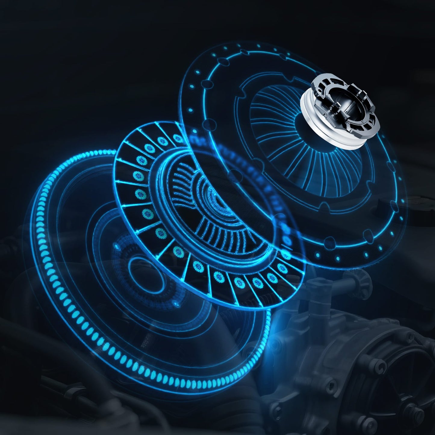 Clutch Kit with Flywheel, Heavy Duty OEM Clutch Kit, OEM Replacement Transmission Clutch Kit Compatible with 2003-2010 Audi A3 (8P1), 2008-2009 A3 Convertible (8P7), 2004-2010 A3 Sportback (8PA)