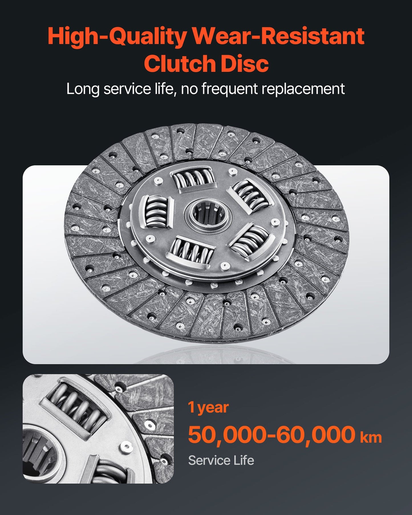 Clutch Kit with Pressure Plate, Heavy Duty OEM Clutch Kit, OEM Replacement Transmission Clutch Kit Compatible with 2004-2006 Smart FORFOUR (75 HP), 2005-2006 FORFOUR (64 HP), 2007 FORTWO Cabrio