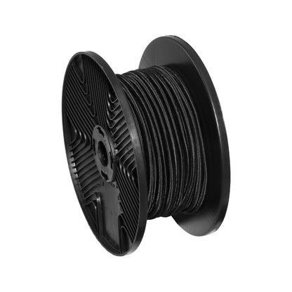 3/8 inch Bungee Cord, 120 ft/36 m Spool Heavy Duty Bungee Straps, 100% Stretch Elastic Bungee Rope for Cargo, Tarps, Camping, Kayak Deck and Crafting, Black