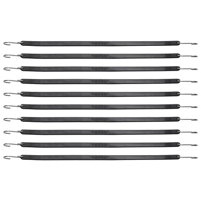 50 Piece Flat Bungee Cord, 19.8 mm Heavy Duty Bungee Straps with Steel S-Hooks, 21" Elastic Bungee Rope for Cargo, Tarps, Trucks and Tent, Black