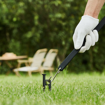 10 Piece Flat Bungee Cord, 20 mm Heavy Duty Bungee Straps with Steel S-Hooks, 24" Elastic Bungee Rope for Cargo, Tarps, Trucks and Tent, Black