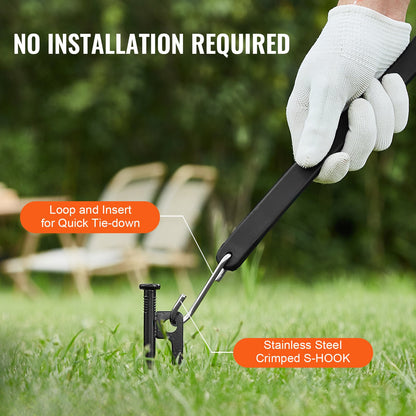 50 Piece Flat Bungee Cord, 19.8 mm Heavy Duty Bungee Straps with Steel S-Hooks, 31" Elastic Bungee Rope for Cargo, Tarps, Trucks and Tent, Black