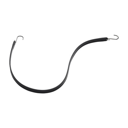 10 Piece Flat Bungee Cord, 20 mm Heavy Duty Bungee Straps with Steel S-Hooks, 36" Elastic Bungee Rope for Cargo, Tarps, Trucks and Tent, Black