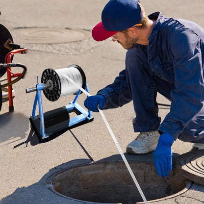 Polyester Pull Tape, 1/2" x 528' Mule Tape Flat Rope, 1250 lbf Tensile Capacity, Printed Webbing Cable Pulling Tape for Packaging, Gardening, Commercial Electrical, Conduit Work, White