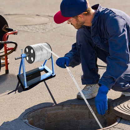 Polyester Pull Tape, 5/8" x 318' Mule Tape Flat Rope, 2200 lbf Tensile Capacity, Printed Webbing Cable Pulling Tape for Packaging, Gardening, Commercial Electrical, Conduit Work, White