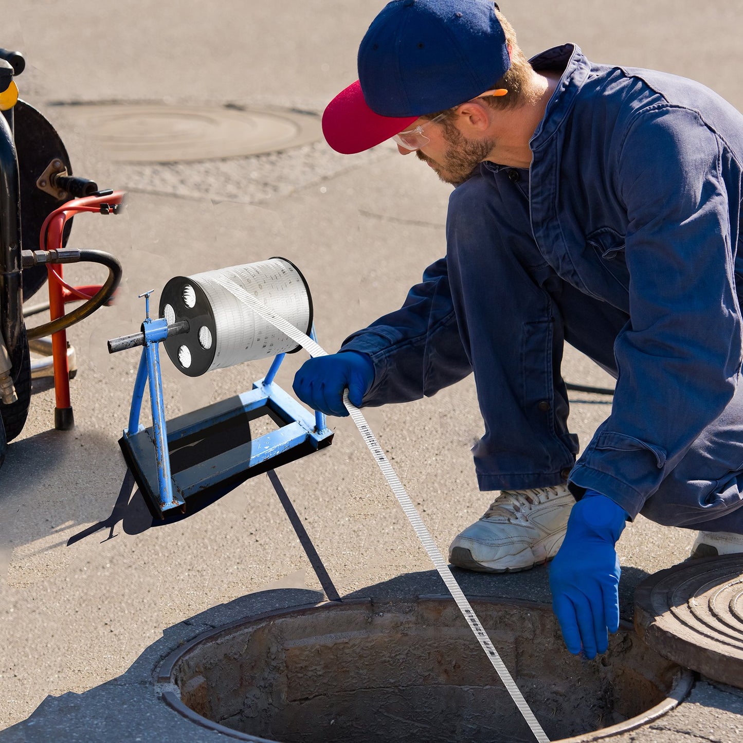Polyester Pull Tape, 3/4" x 265' Mule Tape Flat Rope, 2500 lbf Tensile Capacity, Printed Webbing Cable Pulling Tape for Packaging, Gardening, Commercial Electrical, Conduit Work, White