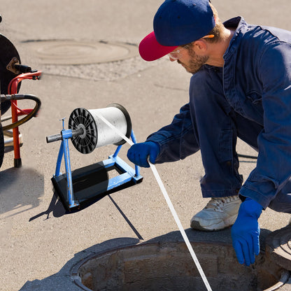 Polyester Pull Tape, 3/4" x 318' Mule Tape Flat Rope, 2500 lbf Tensile Capacity, Printed Webbing Cable Pulling Tape for Packaging, Gardening, Commercial Electrical, Conduit Work, White