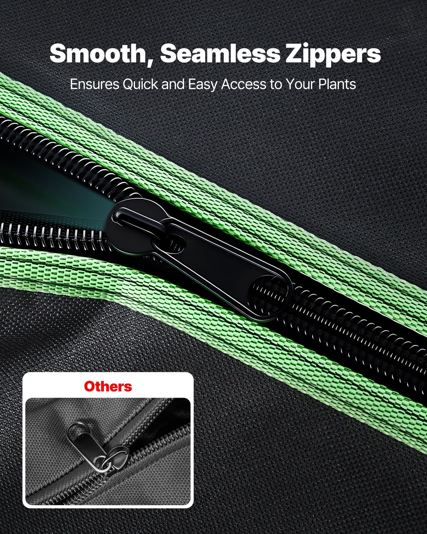 Indoor Grow Tent, 120 x 120 x 200 cm, 600D High Reflective Mylar, Indoor Plant Tent with Observation Window, Floor Tray & Zipper, Heavy Duty Growing Tents for Fruit Flower Veggie