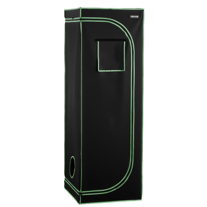 Indoor Grow Tent, 60 x 60 x 180 cm, 600D High Reflective Mylar, Indoor Plant Tent with Observation Window, Floor Tray & Zipper, Heavy Duty Growing Tents for Fruit Flower Veggie