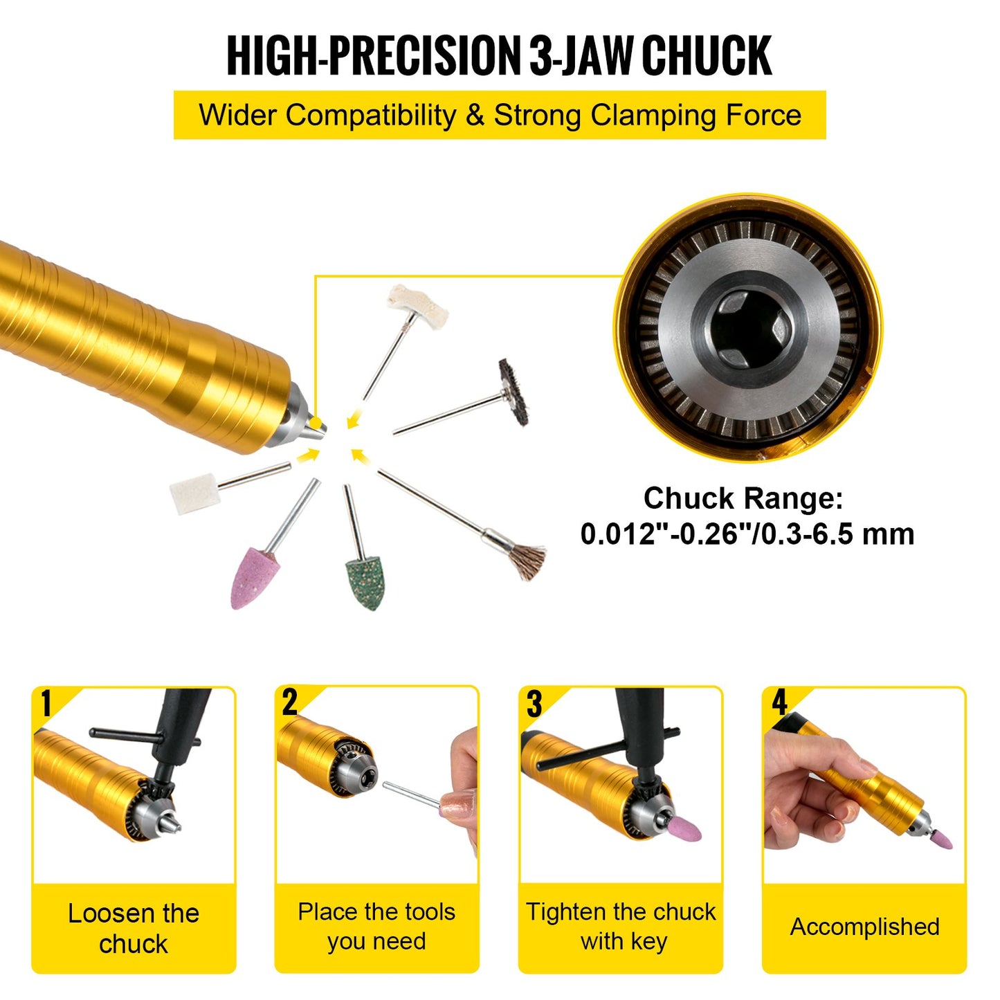 Flex Shaft Grinder 780W Rotary Tool 500-23000RPM Rotary Carver with 0.635 cm 3-Jaw Chuck & Stepless Speed Foot Pedal Hanging Grinding Machine 131PCS Accessories for Jewelry Polishing Grinding DIY